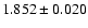 $1.852 \pm 0.020$