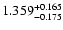 $\rm 1.359^{+0.165}_{-0.175}$