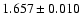 $1.657 \pm 0.010$