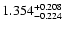 $\rm 1.354^{+0.208}_{-0.224}$