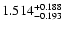 $\rm 1.514^{+0.188}_{-0.193}$