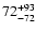 $\rm 72^{ +93}_{ -72}$