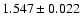 $1.547 \pm 0.022$