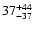 $ \rm 37^{ +44}_{ -37}$