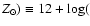 $Z_\odot) \equiv 12+\log($