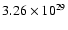 $3.26\rm\times 10^{29}$