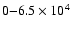 $0{-} \rm 6.5 \times 10^4$