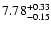 $\rm 7.78^{+0.33}_{-0.15}$
