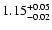 $\rm 1.15^{+0.05}_{-0.02}$