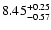 $\rm 8.45^{+0.25}_{-0.57}$