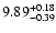 $\rm 9.89^{+0.18}_{-0.39}$