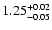 $\rm 1.25^{+0.02}_{-0.05}$