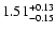 $\rm 1.51^{+0.13}_{-0.15}$