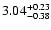 $\rm 3.04^{+0.23}_{-0.38}$