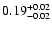 $\rm0.19^{+0.02}_{-0.02}$