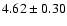 $4.62\pm0.30$