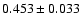 $0.453\pm0.033$