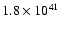 $1.8\times 10 ^{41}$