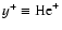 $y^+ \equiv {\rm He}^+$