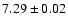 $7.29 \pm 0.02$