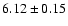 $6.12\pm0.15$