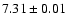 $7.31 \pm 0.01$