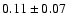 $0.11\pm0.07$
