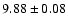 $9.88\pm0.08$