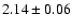 $2.14\pm0.06$