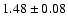 $1.48\pm0.08$