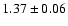 $1.37\pm0.06$