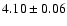 $4.10\pm0.06$