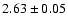 $2.63\pm0.05$