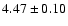 $4.47\pm0.10$