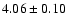 $4.06\pm0.10$