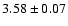 $3.58\pm0.07$