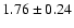 $1.76\pm0.24$