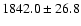$1842.0\pm26.8$