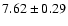 $7.62\pm0.29$
