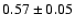 $0.57\pm0.05$