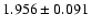 $1.956\pm0.091$