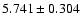 $5.741\pm0.304$