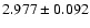 $2.977\pm0.092$