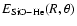 $E_{\rm SiO-He}(R,\theta)$