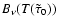 $\ensuremath{B_{\nu}} (T(\tilde{\tau}_{0}))$