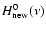 $H^{0}_{\rm new}(\nu )$