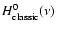 $H^{0}_{\rm classic}(\nu )$