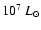 $10^7~L_\odot$