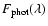 $F_{\rm phot}(\lambda)$