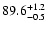 $\rm 89.6^{+1.2}_{-0.5}$
